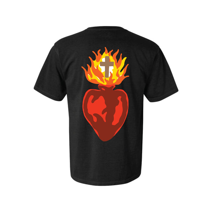 Love of God Heart Black Tee